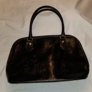black faux croc handbag/purse